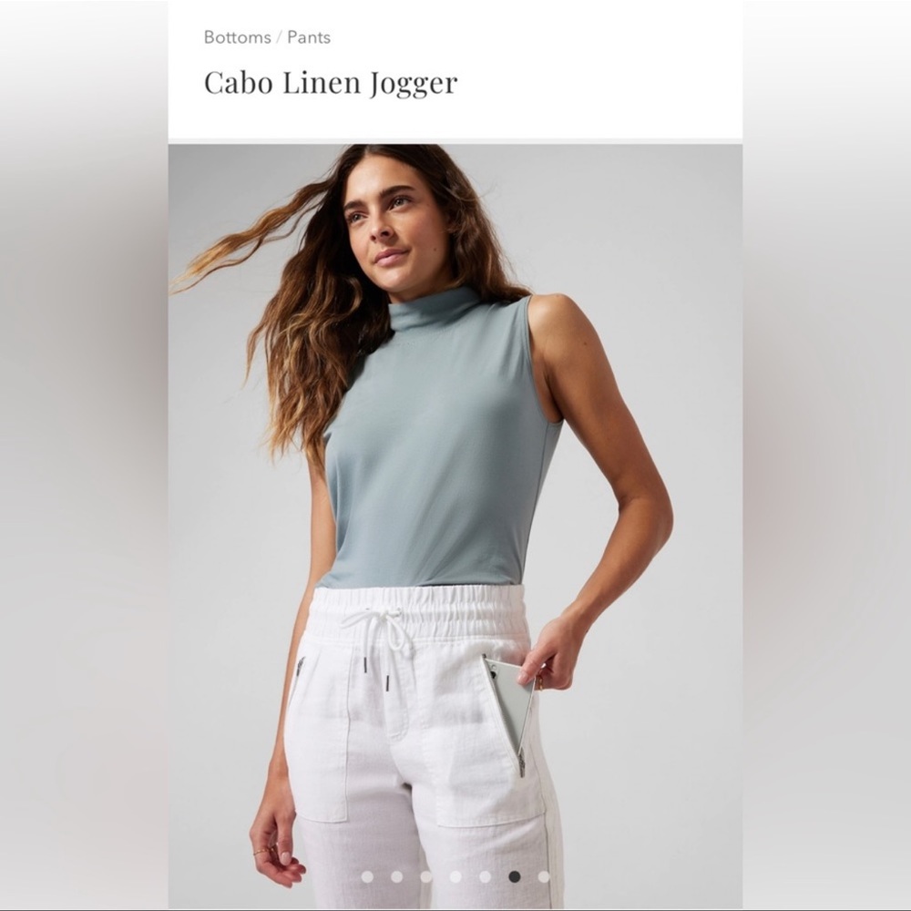 - Athleta Cabo linen joggers size 6
